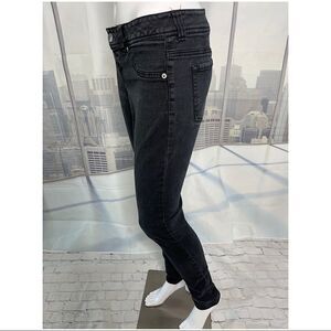 Mossimo Black Faded Skinny Denim Jeggings Size 6